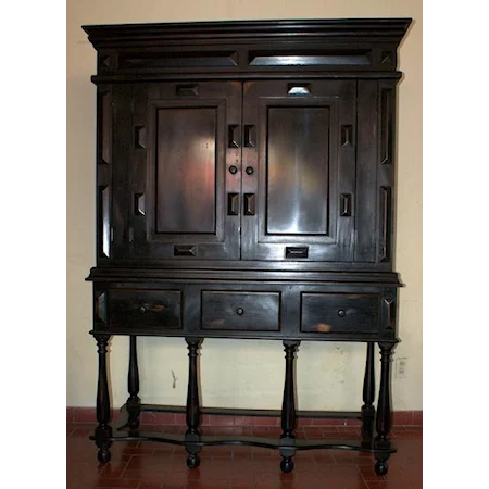 3-Drawer Chest with Top Cabinet